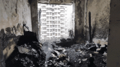 救援人员火势毁灭